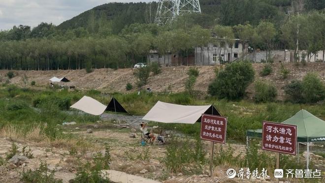 玉符河畔有人扎帐篷出租？水务部门：将动态巡查整治